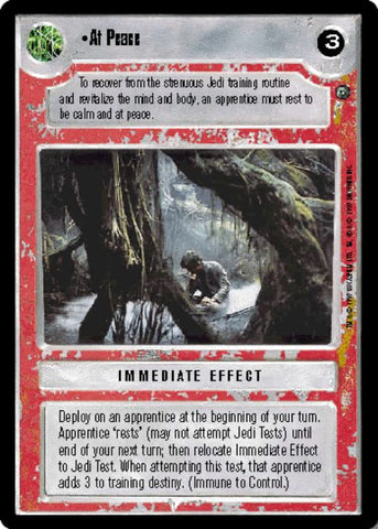 Star Wars CCG | At Peace - Dagobah  | The Nerd Merchant