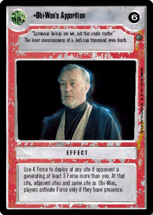 Star Wars CCG | Obi-Wan's Apparition - Dagobah  | The Nerd Merchant