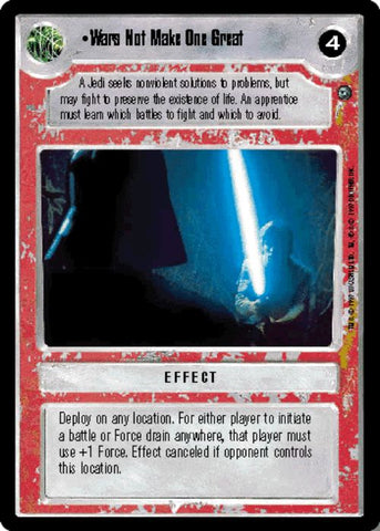 Star Wars CCG | Wars Not Make One Great - Dagobah  | The Nerd Merchant