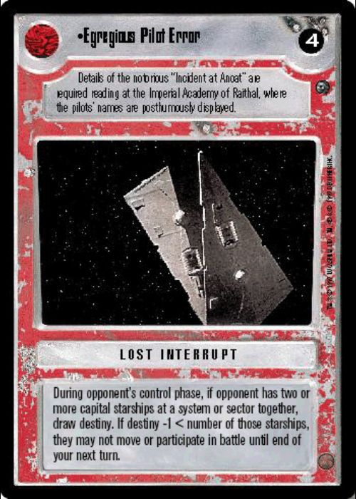 Star Wars CCG | Egregious Pilot Error - Dagobah | The Nerd Merchant