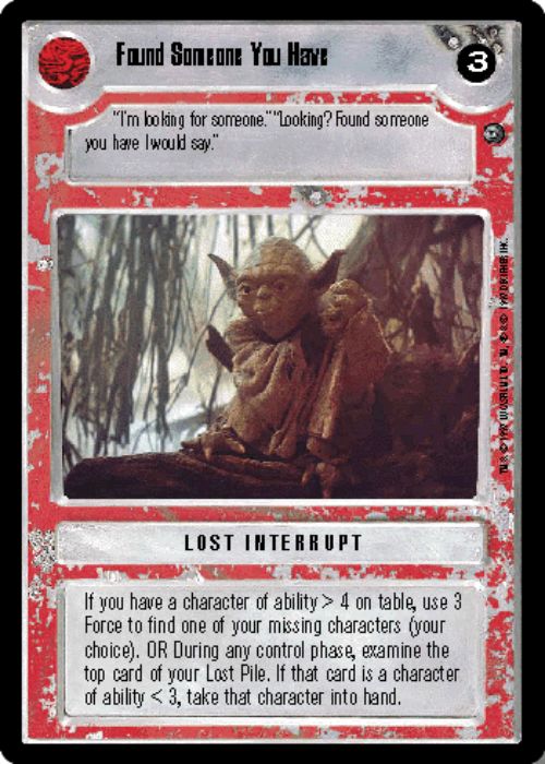 Star Wars CCG | Found Someone You Have - Dagobah | The Nerd Merchant