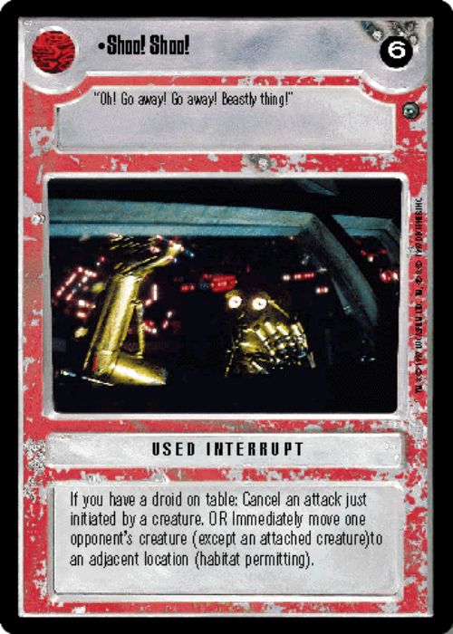 Star Wars CCG | Shoo! Shoo! - Dagobah | The Nerd Merchant
