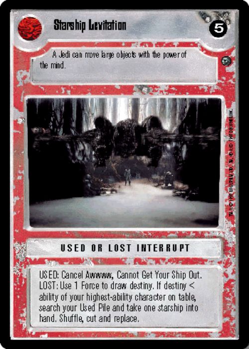 Star Wars CCG | Starship Levitation - Dagobah | The Nerd Merchant