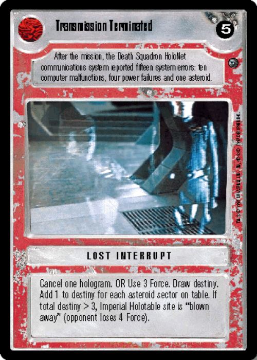 Star Wars CCG | Transmission Terminated - Dagobah | The Nerd Merchant
