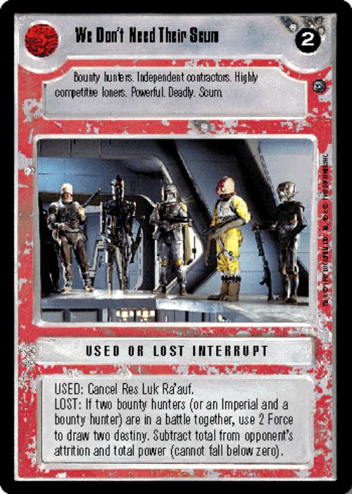 Star Wars CCG | We Don't Need Their Scum - Dagobah | The Nerd Merchant