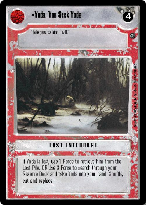 Star Wars CCG | Yoda, You Seek Yoda - Dagobah  | The Nerd Merchant