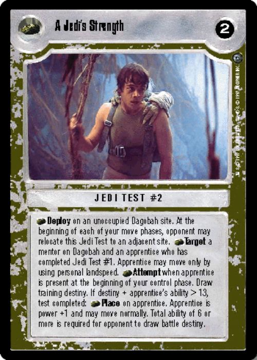 Star Wars CCG | A Jedi's Strength - Dagobah  | The Nerd Merchant