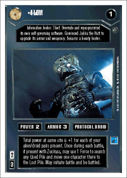 Star Wars CCG | 4-LOM - Dagobah WB | The Nerd Merchant