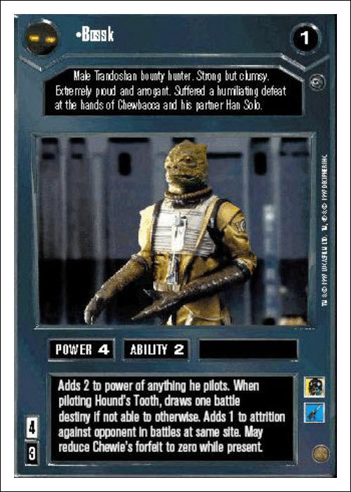 Star Wars CCG | Bossk - Dagobah WB | The Nerd Merchant