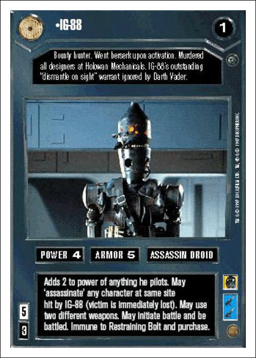 Star Wars CCG | IG-88 - Dagobah WB | The Nerd Merchant