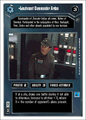 Star Wars CCG | Lieutenant Commander Ardan - Dagobah WB | The Nerd Merchant