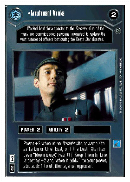 Star Wars CCG | Lieutenant Venka - Dagobah WB | The Nerd Merchant