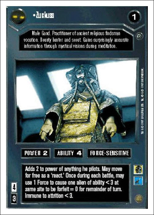 Star Wars CCG | Zuckuss - Dagobah WB | The Nerd Merchant