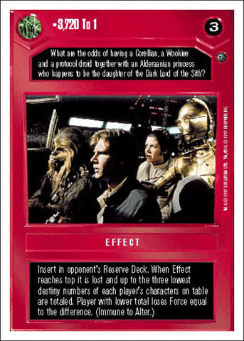 Star Wars CCG | 3,720 To 1 - Dagobah WB | The Nerd Merchant