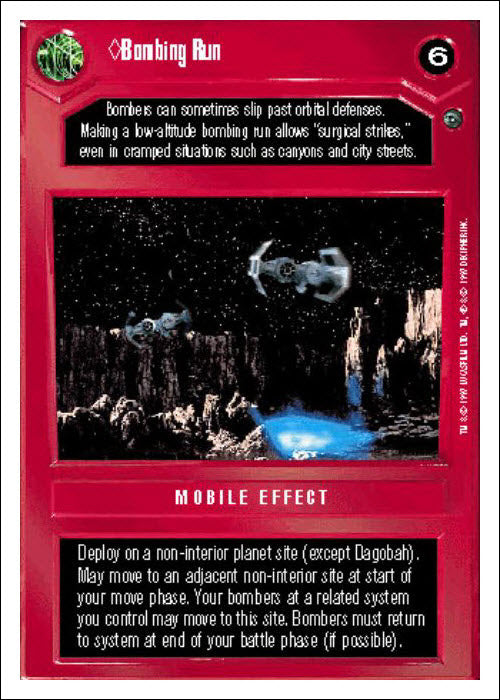 Star Wars CCG | Bombing Run - Dagobah WB | The Nerd Merchant