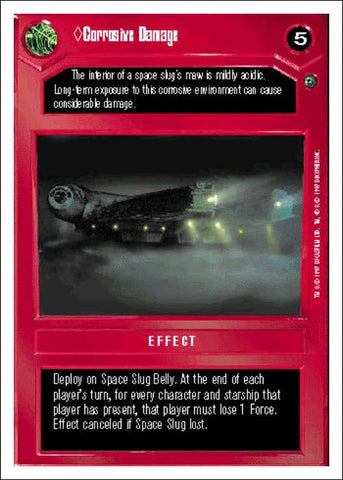 Star Wars CCG | Corrosive Damage - Dagobah WB | The Nerd Merchant