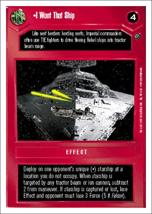 Star Wars CCG | I Want That Ship - Dagobah WB | The Nerd Merchant