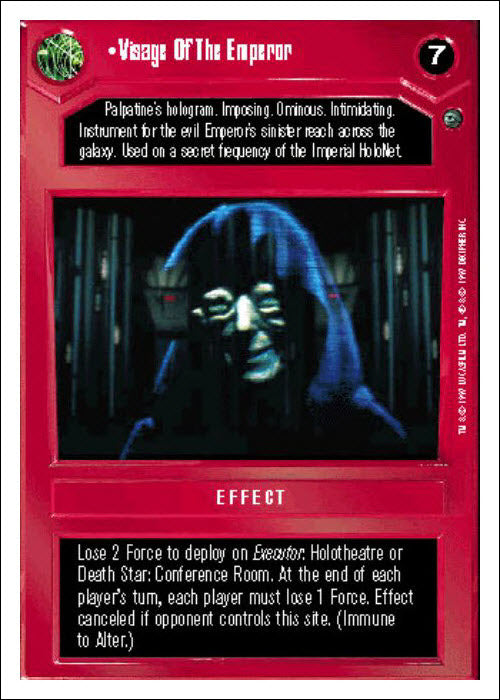 Star Wars CCG | Visage Of The Emperor - Dagobah WB | The Nerd Merchant