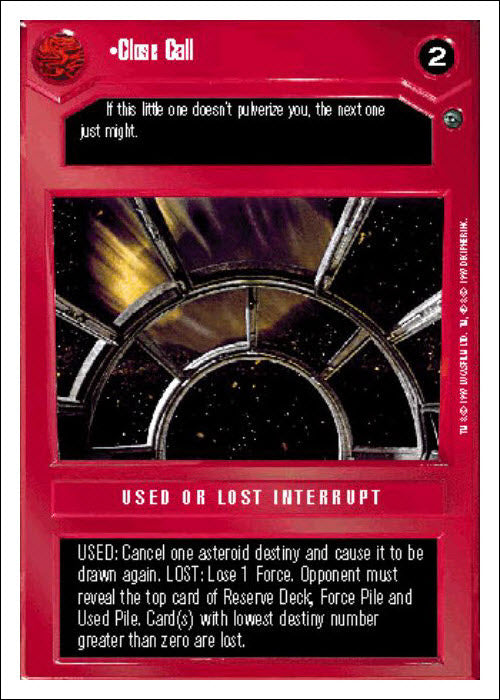 Star Wars CCG | Close Call - Dagobah WB | The Nerd Merchant