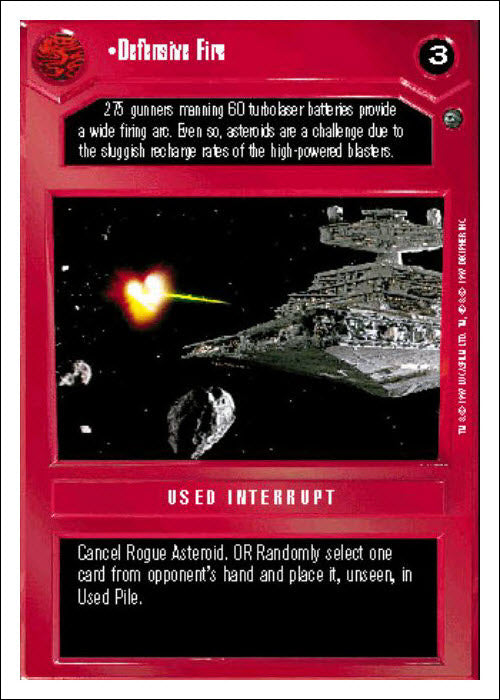 Star Wars CCG | Defensive Fire - Dagobah WB | The Nerd Merchant