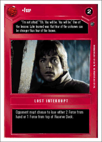 Star Wars CCG | Fear - Dagobah WB | The Nerd Merchant