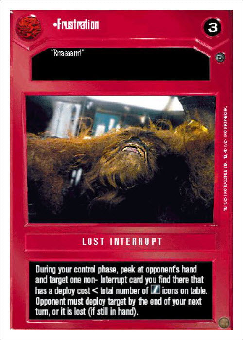 Star Wars CCG | Frustration - Dagobah WB | The Nerd Merchant