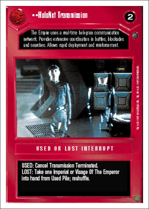 Star Wars CCG | HoloNet Transmission - Dagobah WB | The Nerd Merchant