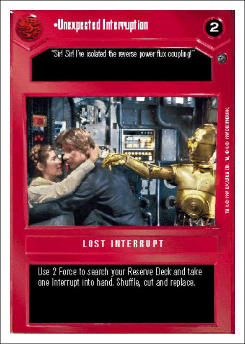 Star Wars CCG | Unexpected Interruption - Dagobah WB | The Nerd Merchant