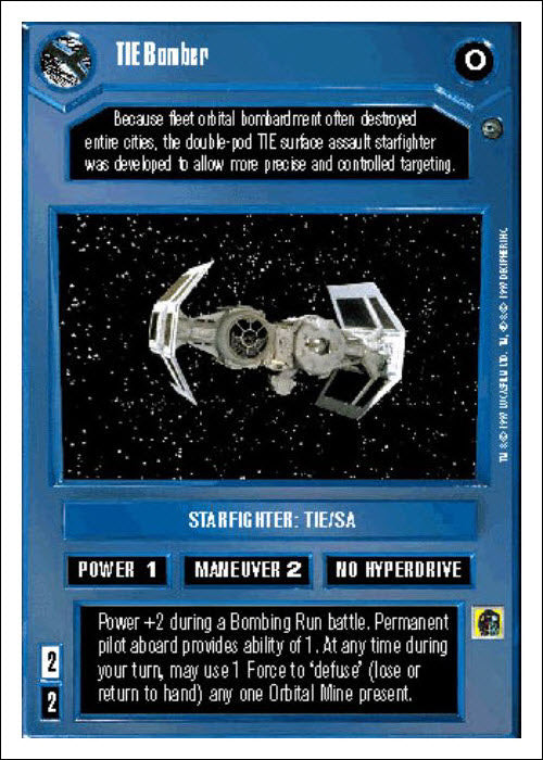 Star Wars CCG | TIE Bomber - Dagobah WB | The Nerd Merchant