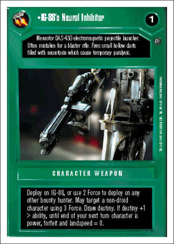 Star Wars CCG | IG-88's Neural Inhibitor - Dagobah WB | The Nerd Merchant