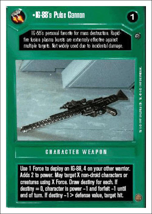 Star Wars CCG | IG-88's Pulse Cannon - Dagobah WB | The Nerd Merchant