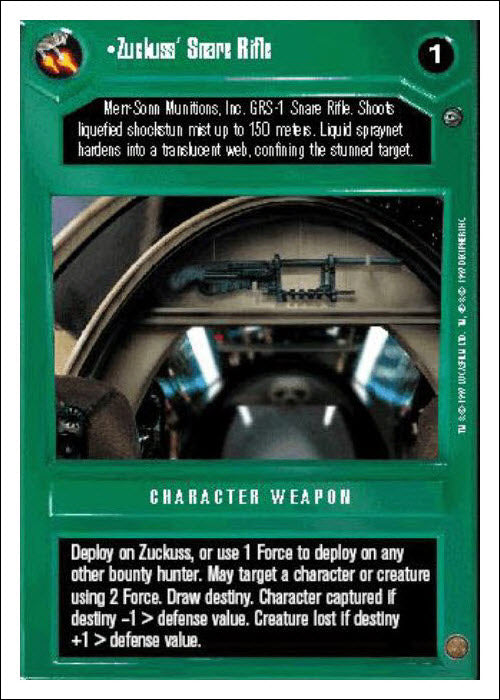 Star Wars CCG | Zuckuss' Snare Rifle - Dagobah WB | The Nerd Merchant