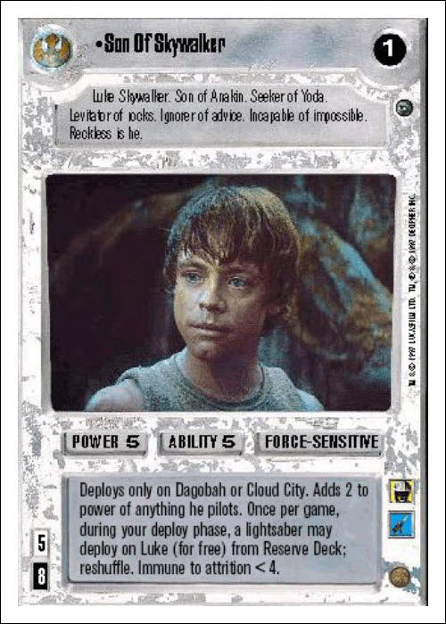 Star Wars CCG | Son Of Skywalker - Dagobah WB | The Nerd Merchant