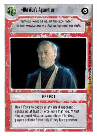 Star Wars CCG | Obi-Wan's Apparition - Dagobah WB | The Nerd Merchant