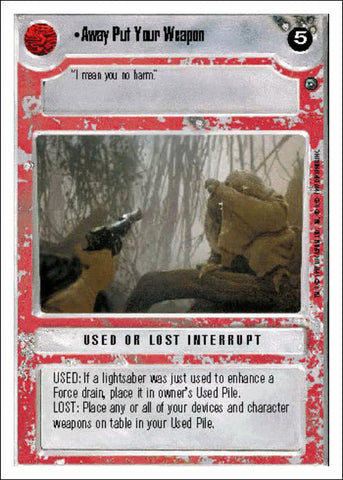 Star Wars CCG | Away Put Your Weapon - Dagobah WB | The Nerd Merchant