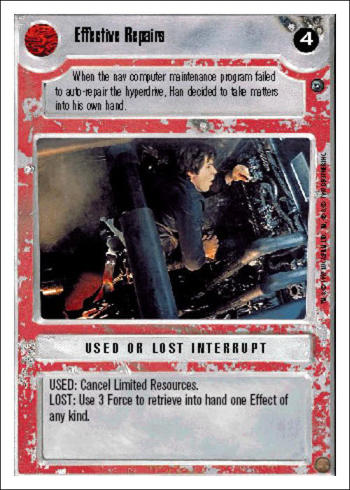 Star Wars CCG | Effective Repairs - Dagobah WB | The Nerd Merchant