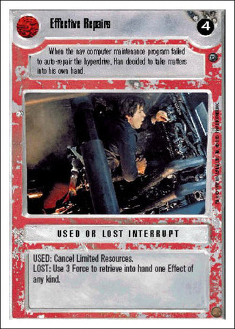 Star Wars CCG | Effective Repairs - Dagobah WB | The Nerd Merchant