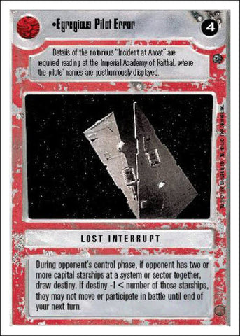 Star Wars CCG | Egregious Pilot Error - Dagobah WB | The Nerd Merchant