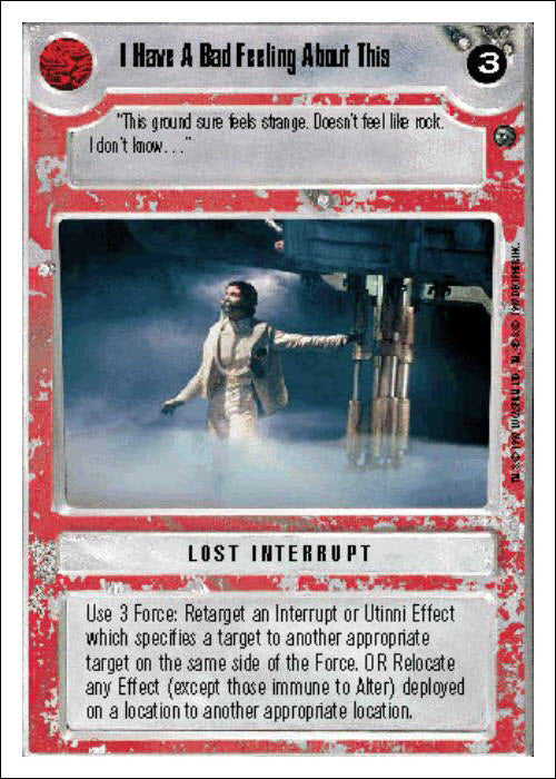 Star Wars CCG | I Have A Bad Feeling About This - Dagobah WB | The Nerd Merchant