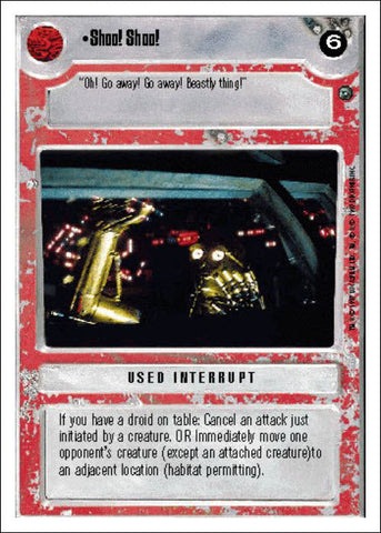 Star Wars CCG | Shoo! Shoo! - Dagobah WB | The Nerd Merchant