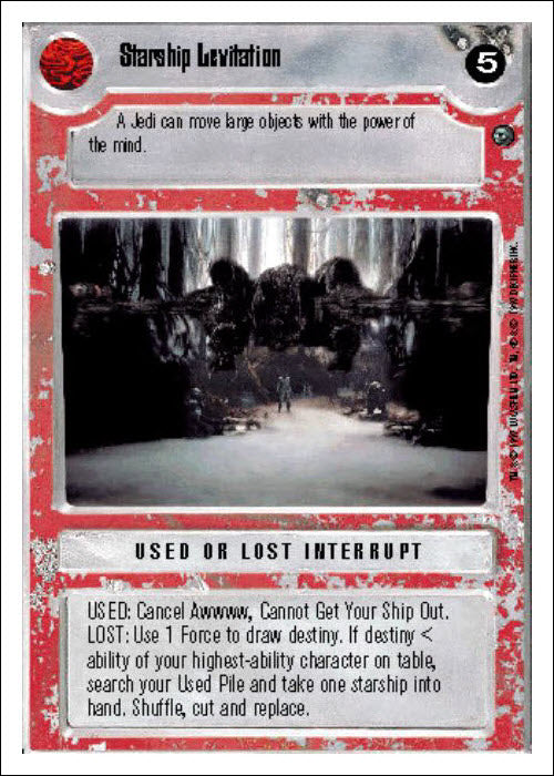 Star Wars CCG | Starship Levitation - Dagobah WB | The Nerd Merchant