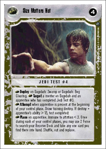 Star Wars CCG | Size Matters Not - Dagobah WB | The Nerd Merchant