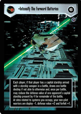 Star Wars CCG | Intensify The Forward Batteries - Death Star II | The Nerd Merchant