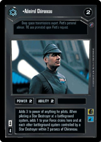 Star Wars CCG | Admiral Chiraneau - Death Star II | The Nerd Merchant