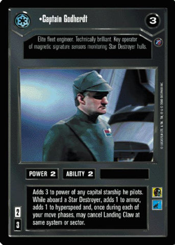 Star Wars CCG | Captain Godherdt - Death Star II | The Nerd Merchant