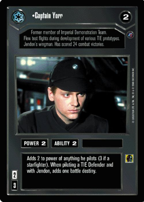 Star Wars CCG | Captain Yorr - Death Star II | The Nerd Merchant