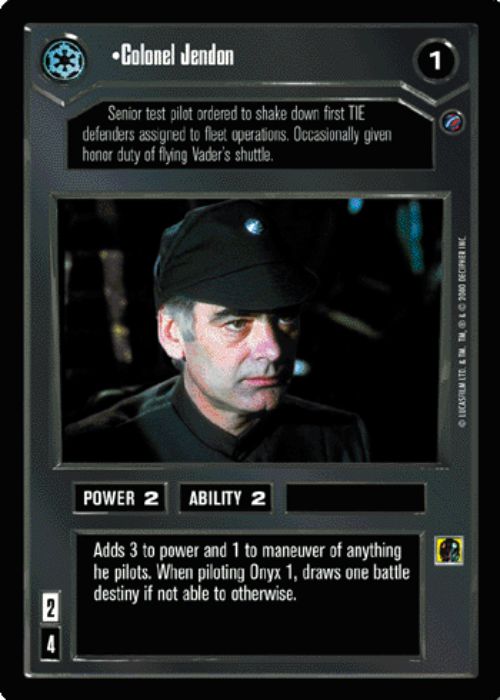 Star Wars CCG | Colonel Jendon - Death Star II | The Nerd Merchant