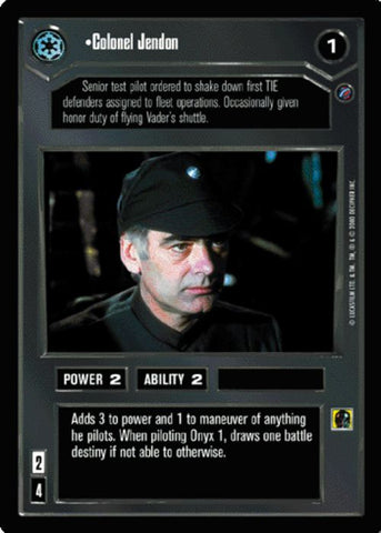 Star Wars CCG | Colonel Jendon - Death Star II | The Nerd Merchant