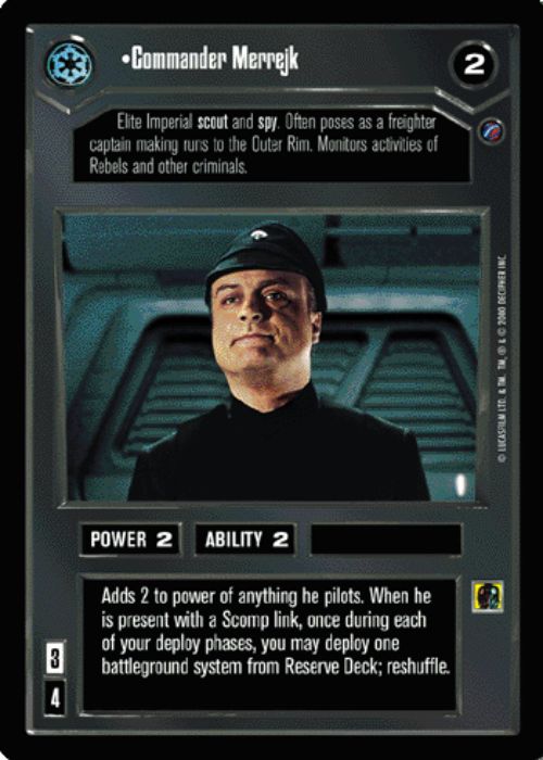 Star Wars CCG | Commander Merrejk - Death Star II | The Nerd Merchant