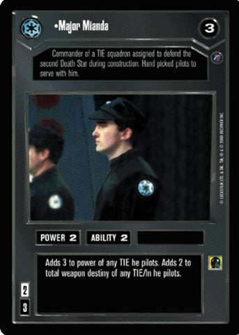 Star Wars CCG | Major Mianda - Death Star II | The Nerd Merchant